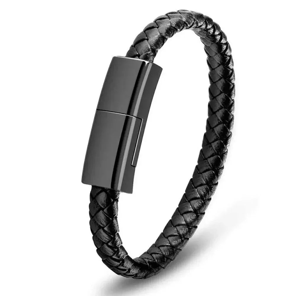 Bracelet USB Charging Cable (Leather)