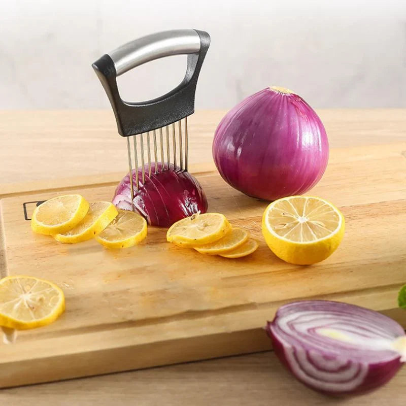 🔥 Stainless Steel Onion Slice Holder