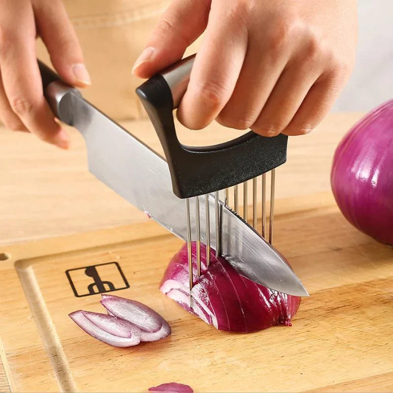 🔥 Stainless Steel Onion Slice Holder