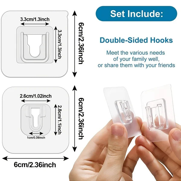 Double-sided Adhesive Wall Hooks