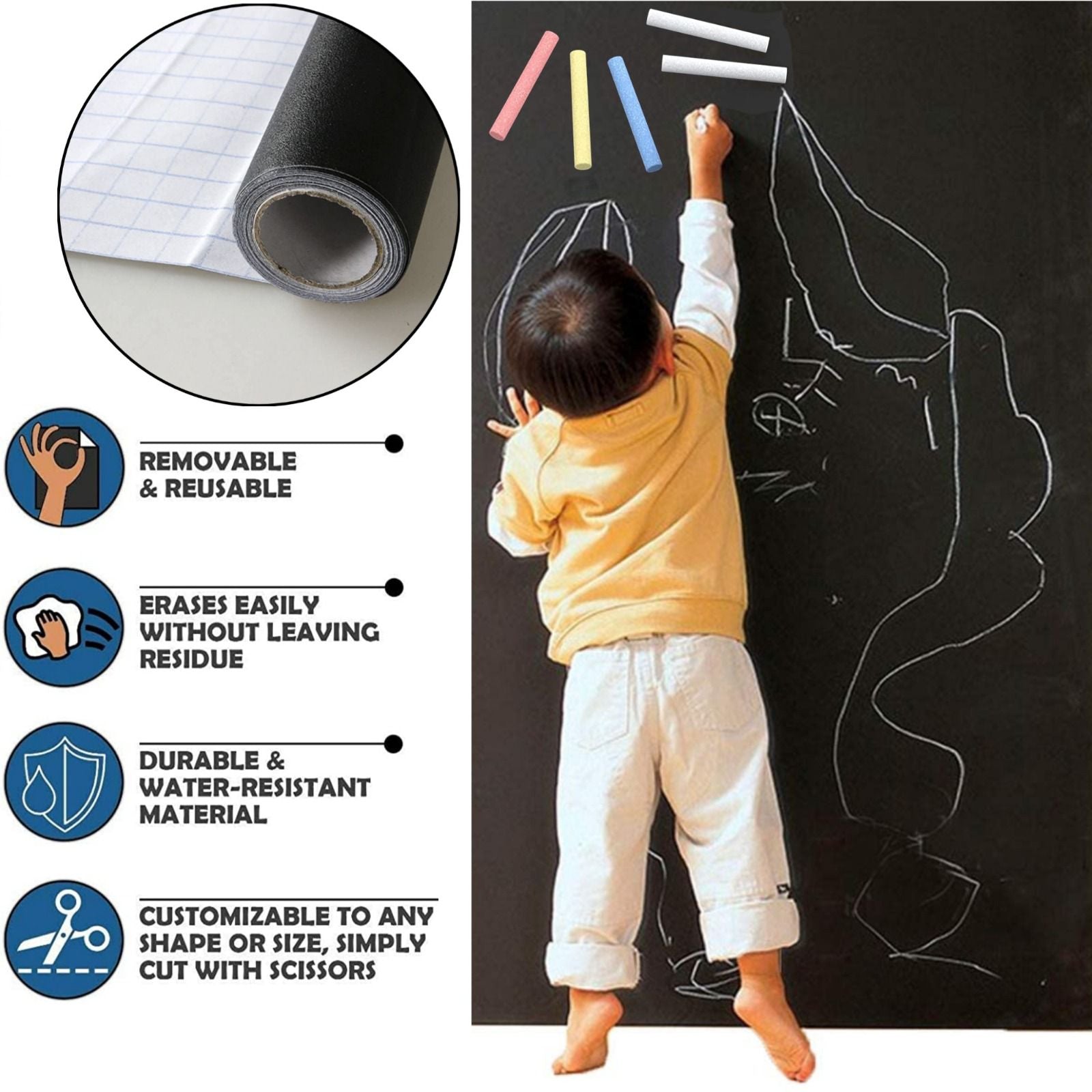 Blackboard Wall Sticker Sheet